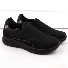 Herre sports slip-on sko, sort News 2160