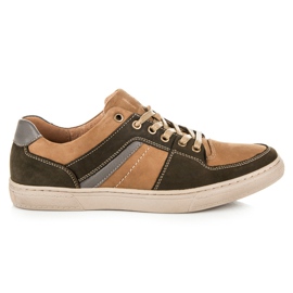 Mazaro sneakers med snøre brun