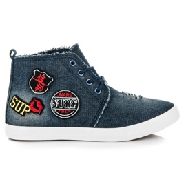 Seastar Høje denim sneakers blå
