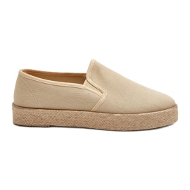 News Espadriller til kvinder på beige platform