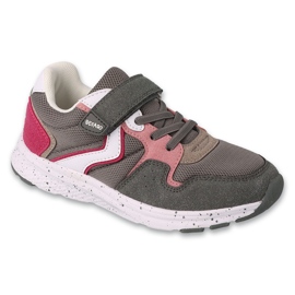 Befado ungdomssport med velcro, grå 516Q272