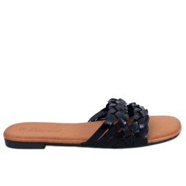 Emery Black dametøfler sort