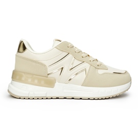 Beige behagelige damesneakers