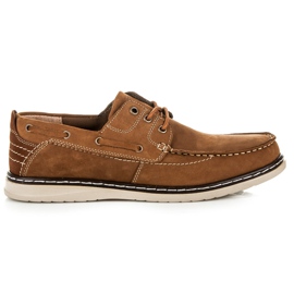 New Age Loafers med snøre brun