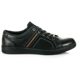 New Age Læder sneakers sort