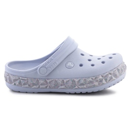 Crocs Crockband Geometric Glitter Band Clog 210134-5AF flip flops violet