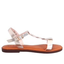 Pourta Gold damesandaler gylden