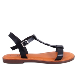Pourta Black damesandaler sort