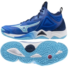 Mizuno Wave Momentum 3 Mid V1GA231701 sko blå