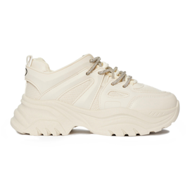 Beige sneakers til kvinder