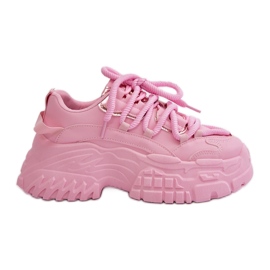 Sneakers til kvinder på en kraftig sål, Pink Nevela lyserød
