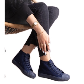 Marineblå high-top sneakers fra Raffie