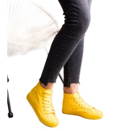 Gule high-top sneakers fra Raffie