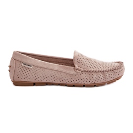 Kvinders gennembrudte mokkasiner Light Beige Rasirna