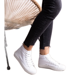Hvide high-top sneakers fra Raffie