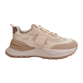 Sneakers med platform til kvinder Beige Nevelaine