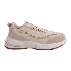 Sportssko Eco Læder Sneakers Beige Verilisse