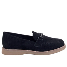 Dame ruskindsmokkasiner State Black sort