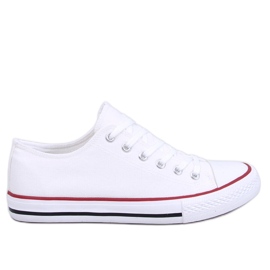 Basic hvide klassiske sneakers til kvinder