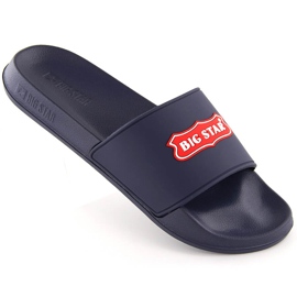 Marineblå sportsflip-flops til mænd Big Star OO174029