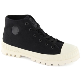 Sorte high-top sneakers med snøre Big Star OO274008