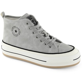 Dame high-top sneakers, let isolerede, grå Big Star OO274070