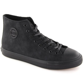 Isolerede high-top sneakers til mænd, sorte Big Star OO174247