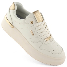 Beige sportssko med snørebånd til kvinder Big Star OO274757
