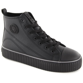 Sorte isolerede high-top sneakers Big Star OO274790