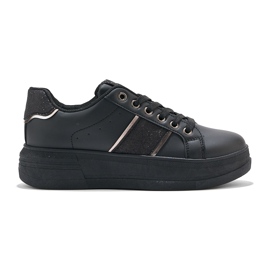 Sorte platformssneakers til kvinder