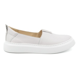 WASAK Dame lædersko, slip-on pumps 0711W, hvid