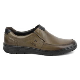 Kampol Herre afslappede slip-on sko 58KAM oliven grøn