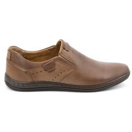 Herre slip-on sko POLBUT 401 brun
