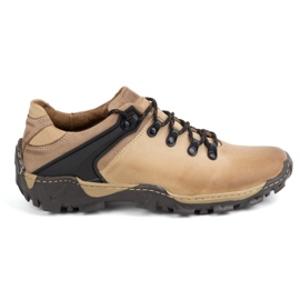 Olivier Herre trekkingsko 116 lysebrune beige