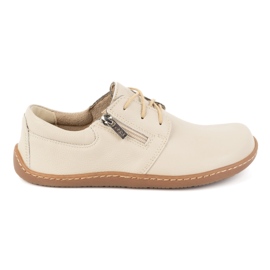 Olivier Dame barfodet minimalistiske lædersko 1244, beige