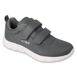 Ungdomssport Befado fastgjort med velcro 517d024 Gray grå