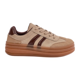 Platform sneakers til kvinder Brun Nesonice
