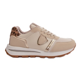 Dame Eco-læder sneakers Beige Velaniela