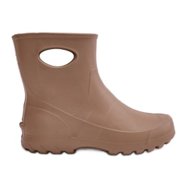 Vandtætte Wellington-støvler til kvinder LEMIGO Garden 752 Camel brun