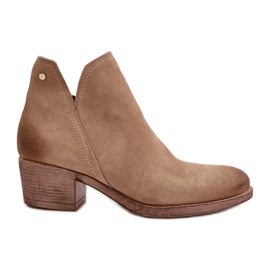 Zazoo 60475 Suede Heels Isolerede hæle beige