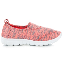Mckeylor Stribede slip-on sko orange