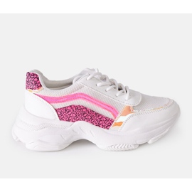 Mufeeda hvide holografiske sneakers