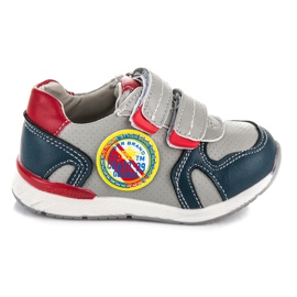 American Club Sneakers med velcro grå