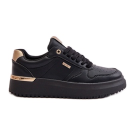 Sneakers til kvinder på Big Star Platform OO274758 HI-POLY System Sort