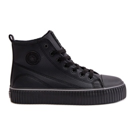 Dame-isolerede Eco-læder-sneakers Big Star OO274790 Sort
