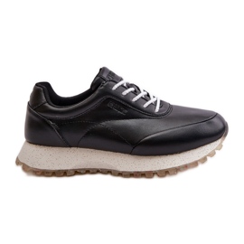 Dame-sneakers Sportssko lavet af Eco-læder Big Star OO274024 Hi-Poly System Sort
