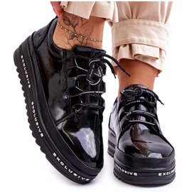 S.Barski Sorte Chantal Lak-sneakers