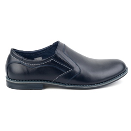 Olivier Formelle slip-on sko 284LU til mænd, marineblå