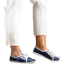Woodstock marineblå sneakers til kvinder