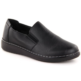 Komfortable slip-on sko til kvinder, sort Unisoft 5932
